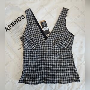 Afends Giselle Asta Seersucker Top